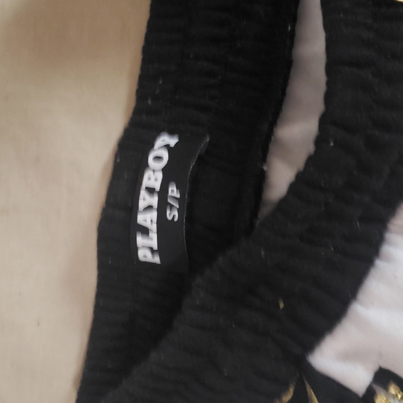 White and gold Playboy pants - Picture 2 of 3